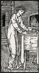 Psyché à la table - Edward Coley (after) Burne Jones