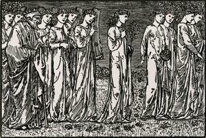 La procession vers la colline - Edward Coley (after) Burne Jones