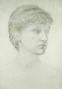 Portrait de Madeleine Wyndham - Edward Coley Burne Jones