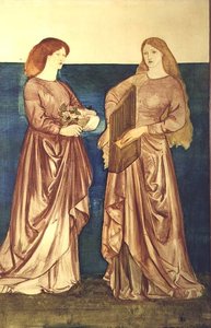 Sainte Dorothée et Sainte Cécile - Edward Coley Burne Jones