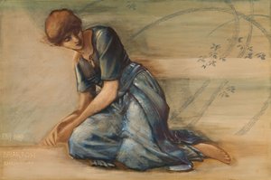 Étude pour la série Briar Rose, La Cour du Jardin - Edward Coley Burne Jones