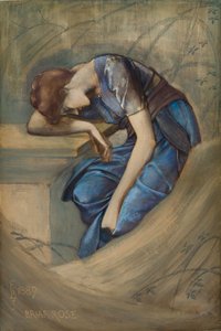 Étude pour la série Briar Rose, La Cour du Jardin - Edward Coley Burne Jones