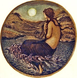 Le Livre des Fleurs : X. Miroir de Vénus - Edward Coley Burne Jones