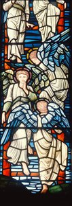 Anges montant et descendant, Échelle de Jacob (détail) - Edward Burne Jones