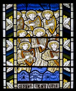Cambridge, All Saints, Morris Marshall & Faulkner & Co, Edward Burne-Jones, Gloria In Excelsis, 1866 - Edward Burne Jones