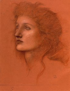 Tête de femme, 1890 - Edward Burne Jones