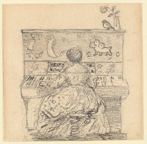 Georgiana Burne-Jones au piano - Edward Burne Jones
