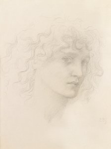 Tête de May Morris - Edward Burne Jones