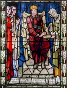 Le roi David et la Charité, vers 1896 - Edward Burne Jones