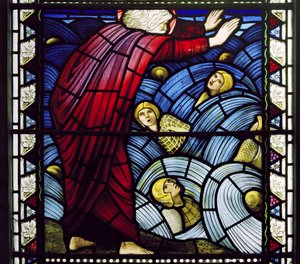 Kirkcaldy Old Kirk, Morris & Co., Edward Burne-Jones, Le Passage de la Mer Rouge - Edward Burne Jones