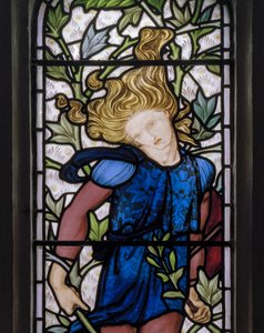 Knotty Ash, St John The Evangelist, Morris Marshall & Faulkner & Co, Edward Burne-Jones, Absalom (détail), 1872 - Edward Burne Jones
