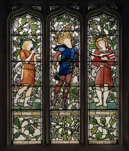 Knotty Ash, St John The Evangelist, Morris Marshall & Faulkner & Co, Edward Burne-Jones, Samuel, Absalom & Timothy, 1872 - Edward Burne Jones
