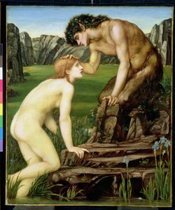 Pan et Psyché, 1872-74 - Edward Burne Jones