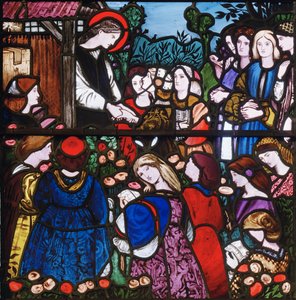 Sainte Frideswide (détail) - Edward Burne Jones