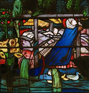 Sainte Frideswide (détail) - Edward Burne Jones