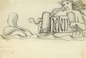 Étude pour Hélène, c.1880 - Edward Burne Jones
