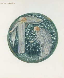 Le Livre des Fleurs : XXXIV. Jardin Blanc - Edward Burne Jones