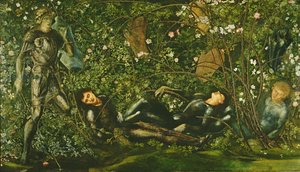 Les chevaliers et la rose épineuse, 1869 - Edward Burne Jones