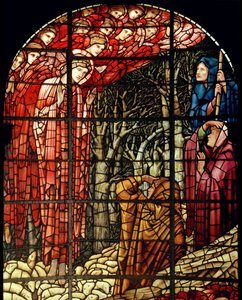 La Fenêtre de la Nativité (détail, Les Bergers) - Edward Burne Jones