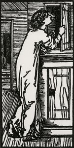 Psyché regardant dans le placard, 1866 - Edward Coley after Burne Jones