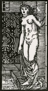 Psyché au bain, 1866 - Edward Coley after Burne Jones