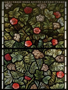 Wilden, All Saints, Morris & Co., Edward Burne-Jones, John Henry Dearle, Feuillage (détail) - Edward Coley and Dearle Burne Jones