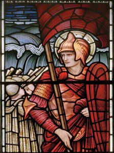 Wilden, All Saints, Morris & Co., Edward Burne-Jones, John Henry Dearle, Josué (détail) - Edward Coley and Dearle Burne Jones
