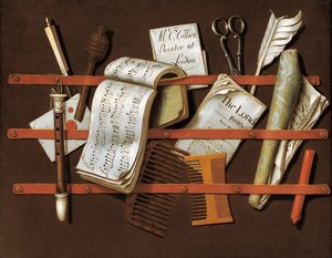 Porte-lettres, vers 1698 - Edward Collier
