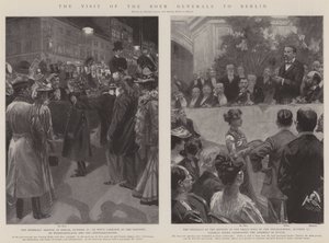 La visite des généraux boers à Berlin (litho)