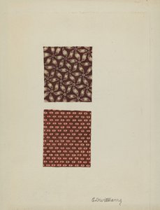Échantillons de coton imprimé - Edward D. Williams
