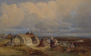 Campement de gitans, vers 1863 - Edward Duncan
