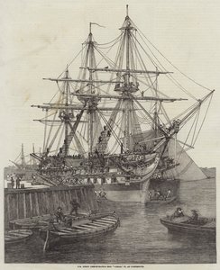 HM Screw Line-of-Battle Ship Caesar, 90, à Portsmouth