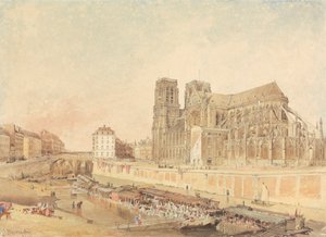 Notre-Dame, Paris, depuis la rive gauche - Edward Duncan