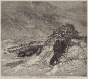Le Noël du berger, une esquisse sur les Downs de Brighton