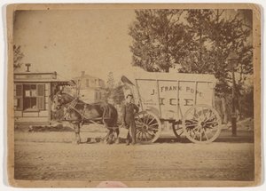 J. Frank Pope Ice Wagon, c. 1885 (photo)