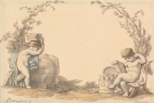 Allégorie du dessin - Edward Francis Burney