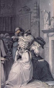 Dame à sa toilette