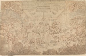 Dessin préparatoire pour La Valse - Edward Francis Burney