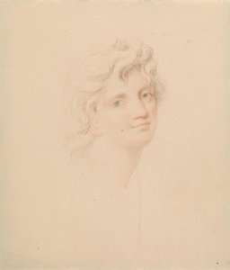 Étude de tête féminine - Edward Francis Burney