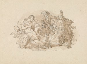 Scène théâtrale - Edward Francis Burney