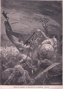 Mort de Harold à la bataille de Hastings en 1066