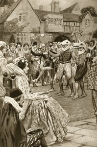 La Reine Élisabeth I divertie par des bouffons - Edward Frederick Skinner