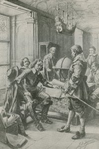 Robert Blake rend visite à Oliver Cromwell - Edward Frederick Skinner