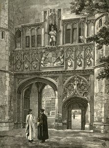 Porte principale, Trinity College, fin du 19e siècle - Edward Gascoin