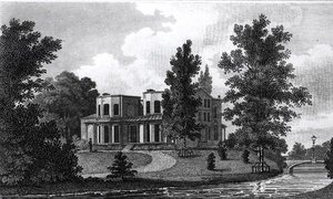 Villa de Lord Nelson à Merton, publiée en 1806 - Edward Gyfford