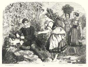 Childe Harold de Lord Byron, Chant III, Strophe 55 - Edward Henry (after) Corbould
