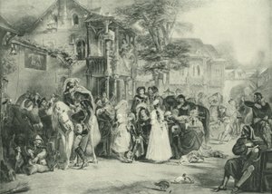 Chaucer et les pèlerins de Canterbury