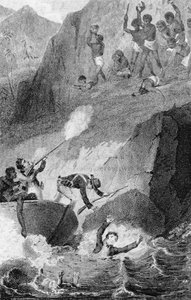La mort de Mungo Park, 1806