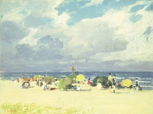 Scène de Plage Violette - Edward Henry Potthast