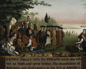 Traité de Penn avec les Indiens, 1840-45